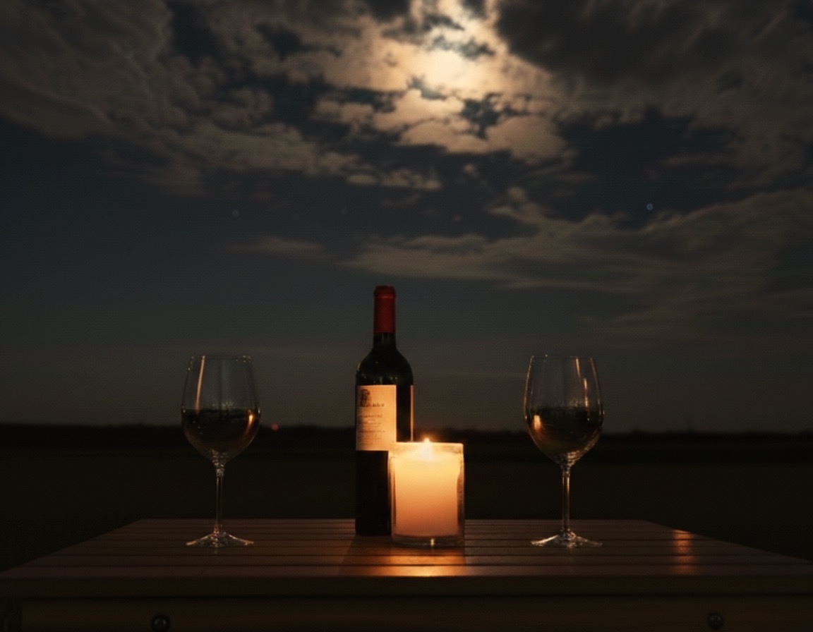 Wypoczynek na działce Svarzevo – stół na świeżym powietrzu